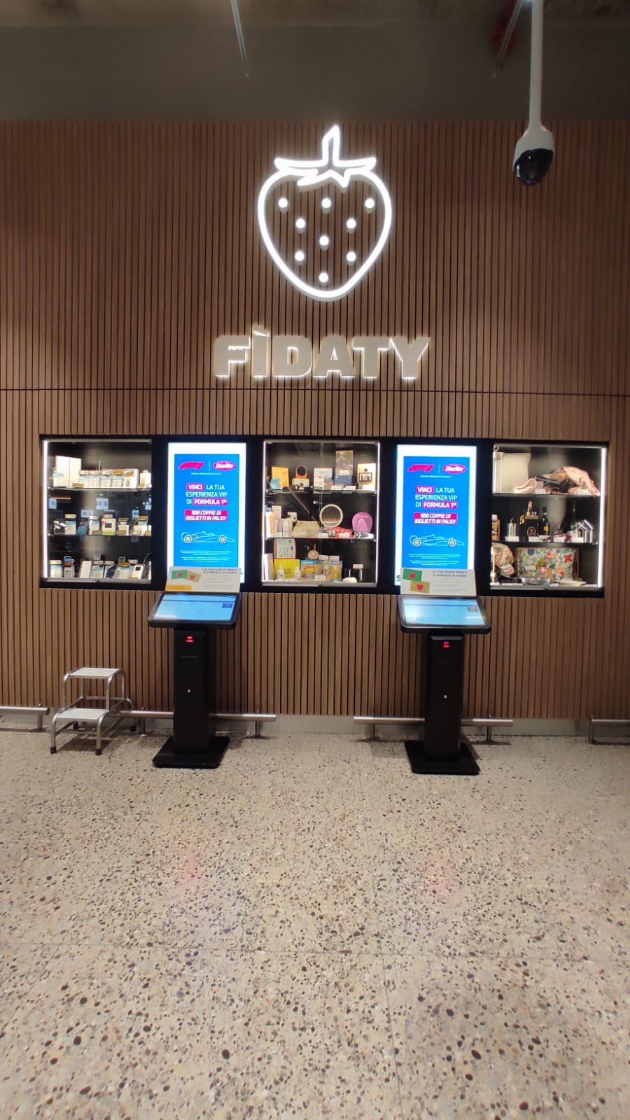 Exposición de producto — supermercado italiano